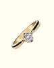 Essential diamond solitaire ring