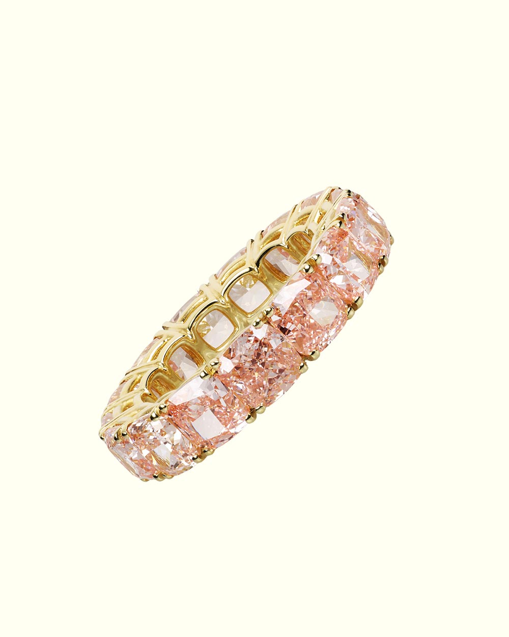 Chromia eternity pink ring