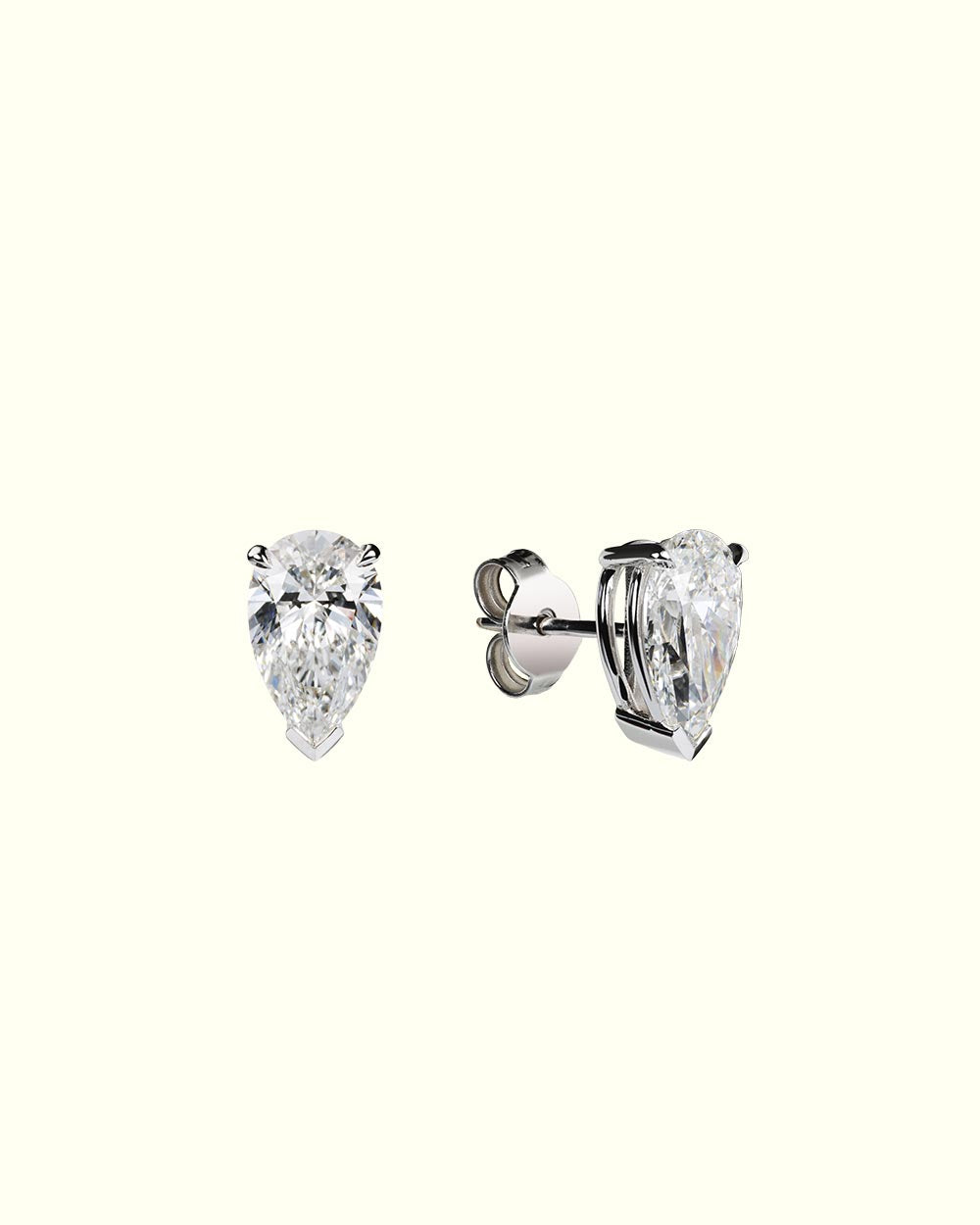 Essential drop stud diamond earrings