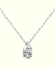 Essential solitaire drop necklace