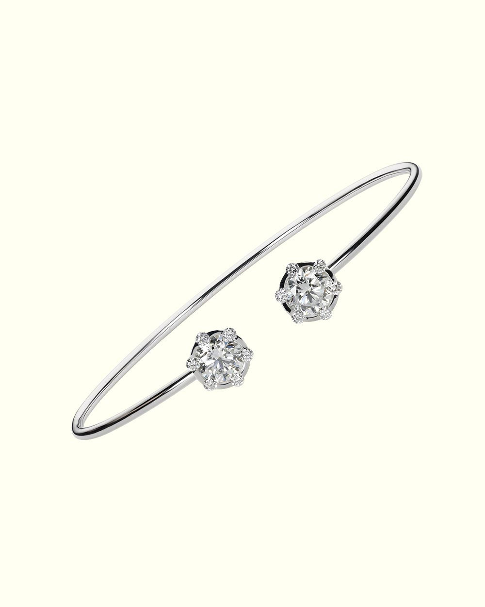 Luce crown diamond flexi bracelet
