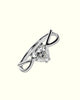 Luce heart-cut solitaire ring