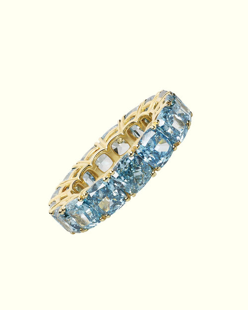 Chromia eternity blue ring