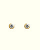 Essential stud earrings with twin round diamonds