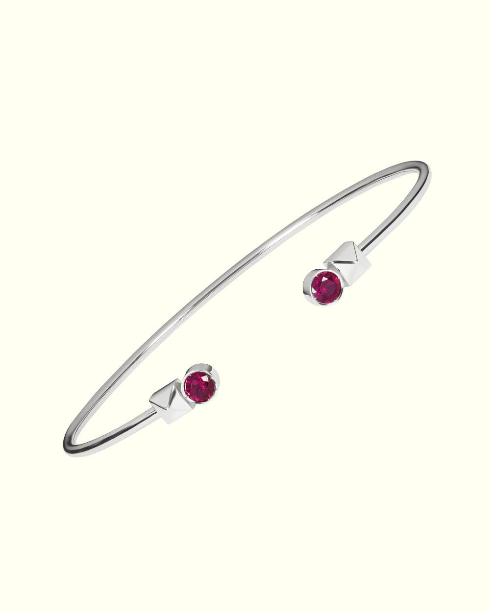 Flexi náramek s rubíny by Týnuš
