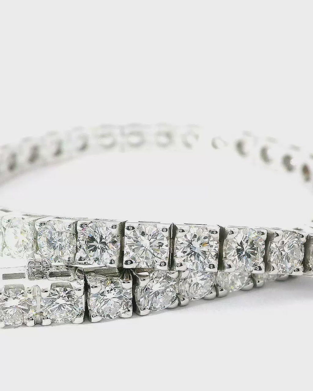 Tenisový náramek Luce s bílými diamanty